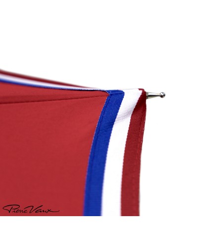 → "The Made in France" Umbrella - Red - Long manual - Handcrafted in France by Maison Pierre Vaux
