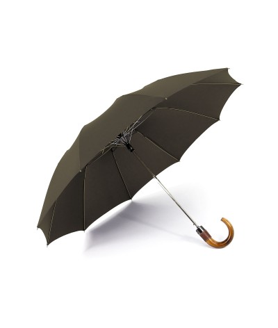 →  Longchamp - Umbrella "Top Automatic" - Taupe by the French Umbrellas Manufacturer Maison Pierre Vaux