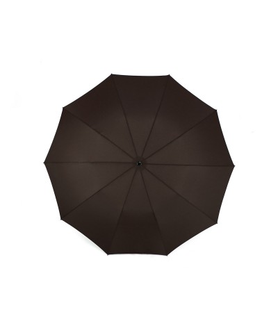 →  Longchamp - Umbrella "Top Automatic" - Chocolate by the French Umbrellas Manufacturer Maison Pierre Vaux