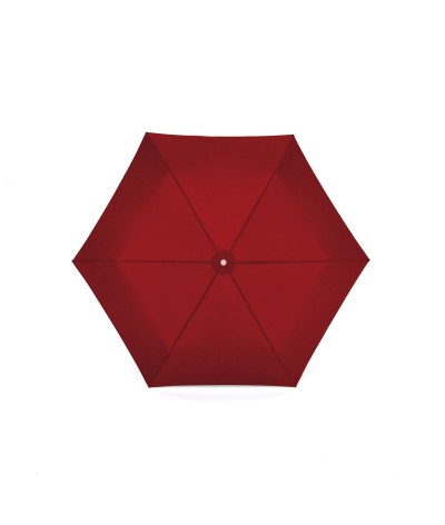 → Longchamp - "Micro Folding" Umbrella - Red in Exclusivity by the French Umbrellas Manufacturer Maison Pierre Vaux