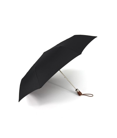 → Longchamp Umbrella "Folding" - Black - Automatic opening/closing - Handcrafted in France by Maison Pierre Vaux