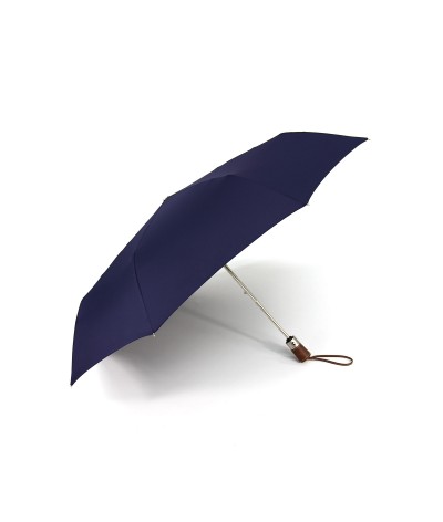 → Longchamp Parapluie "Pliage Automatique Unis" - Navy -  Parapluie de Luxe - Made in France