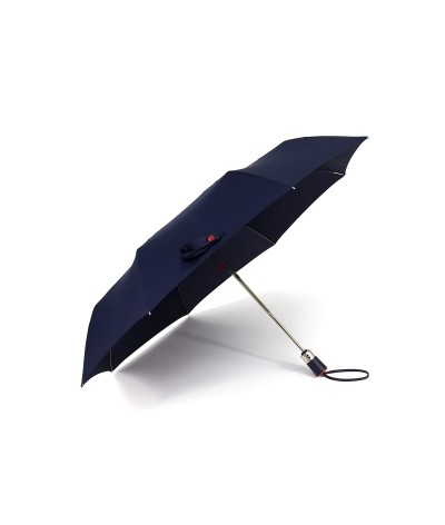 → Longchamp Umbrella "Club Folding" - Navy - Automatic Opening/Closing by the French Umbrella Manufacturer Maison Pierre Vaux