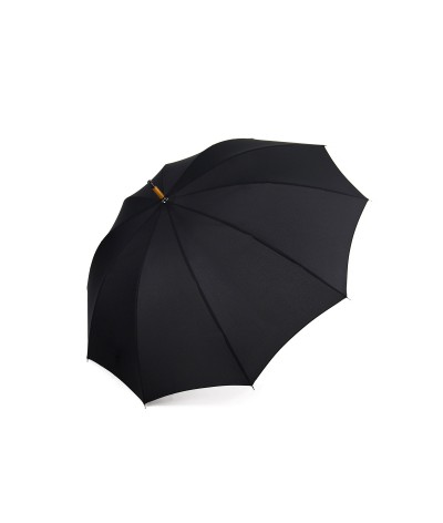 → Longchamp Umbrella "Classic Men" Black - Manual opening by the French Umbrellas Manufacturer Maison Pierre Vaux