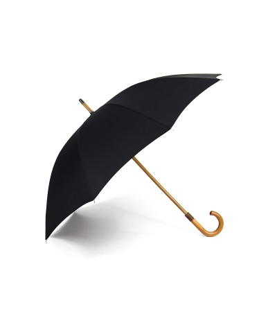 → Longchamp "Classic Homme" - Noir -  Parapluie tradionnel Haut de Gamme  - Parasolerie Française
