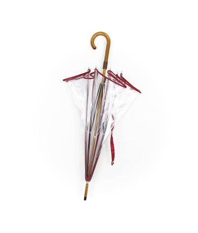 Longchamp - Parapluie "Transparent" - Rouge