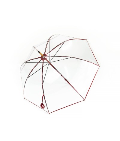 Longchamp - Parapluie "Transparent" - Rouge