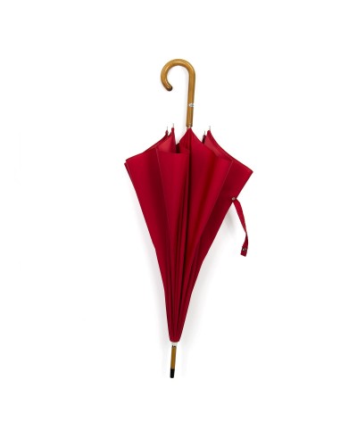 → Umbrella-Parasol - "The Plains" - Red - Long manual - Umbrella Manufacturer Maison Pierre Vaux