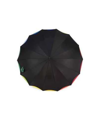 →  "Rainbow" Umbrella - Bright Colors - Automatic Long - Maison Pierre Vaux French Umbrella Manufacturer
