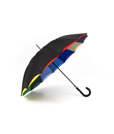 →  "Rainbow" Umbrella - Bright Colors - Automatic Long - Maison Pierre Vaux French Umbrella Manufacturer