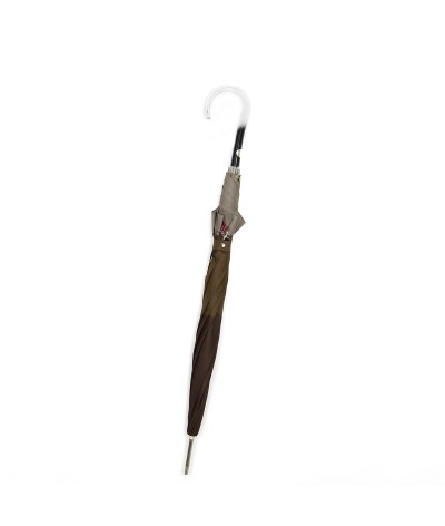→ "Fashion Chic" Umbrella - Brown - Long automatic -  by the French Umbrella Manufacturer Maison Pierre Vaux