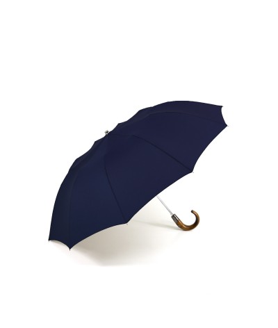 → "The Practice & Chic" Umbrella - Automatic folding (10 ribs) - Navy - by the French Manufacturer Maison Pierre Vaux