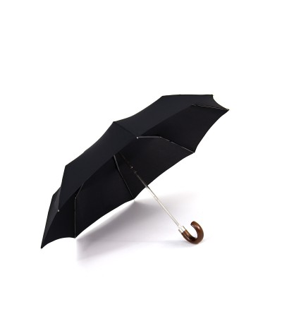 →  "Mini automatic" Umbrella - Black - By the French Umbrella Manufacturer Maison Pierre Vaux