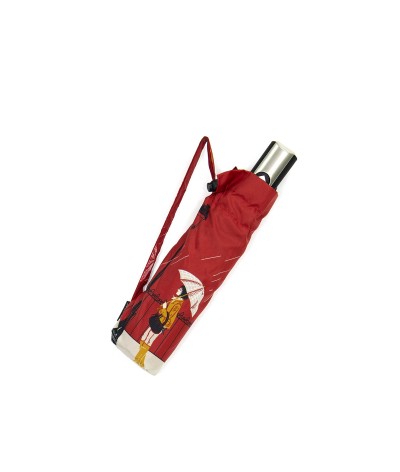 → Parapluie "Tempête Pliant" - Rouge -  Parapluie Solide et Résistant