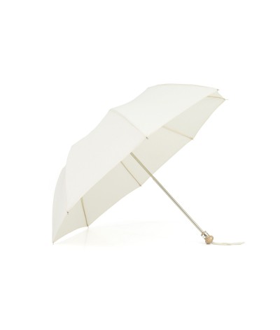 → Parasol "Folding Light Cotton" - Ecru handcrafted in France By the French Umbrellas Manufacturer Maison Pierre Vaux