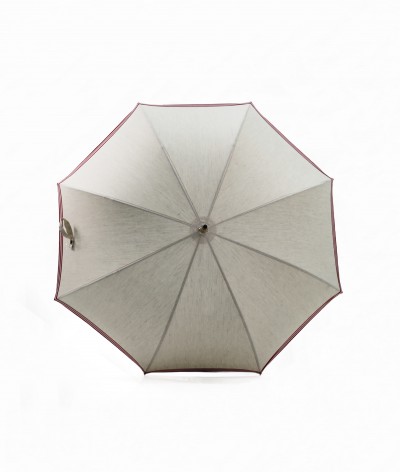 → Parapluie-Ombrelle Long  - Série Limitée "Les Rayures" - Rouge - Ombrelle et Parapluie par la Parasolerie Maison Pierre Vaux