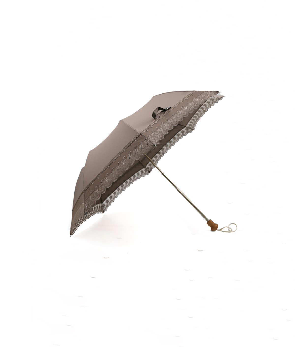 →  Parasol "Romantic" - Folding - Sun Umbrellas Handcrafted in France by the Umbrellas Manufacturer Maison Pierre Vaux