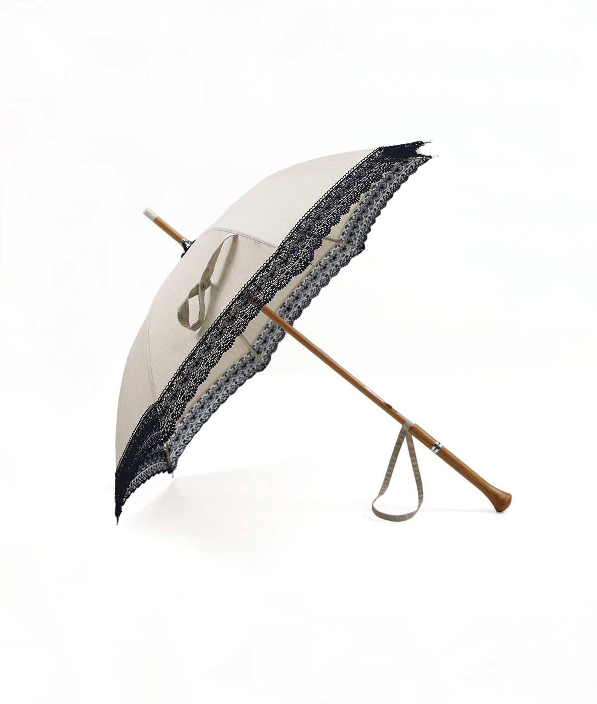 Parasol "Demoiselle" - Long - Sun Umbrellas Handcrafted in France by the Umbrellas Manufacturer Maison Pierre Vaux