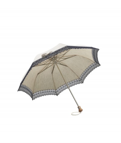 →  Parasol "Demoiselle" - Folding - Sun Umbrellas Handcrafted in France by the Umbrellas Manufacturer Maison Pierre Vaux