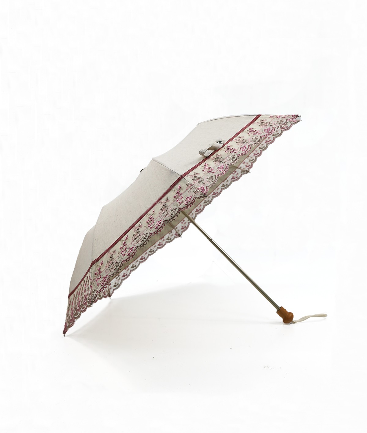 → Parasol "Small Flower" - Folding Sun Umbrellas Handcrafted in France by the Umbrellas Manufacturer Maison Pierre Vaux