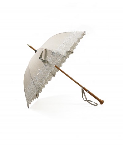 →  Parasol - English embroidery handcrafted in France by the French Umbrellas Manufacturer Maison Pierre Vaux