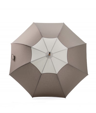 → Parapluie-Ombrelle - Série Limitée "Les Bicolors" - Gris et Beige - Fabrication Made in France