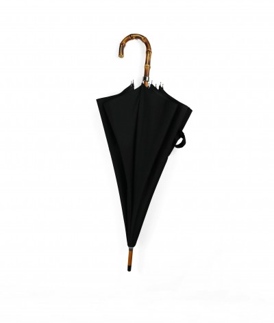 → "The exotic" Umbrella Black - Handcrafted by the French Umbrellas Manufacturer Maison Pierre Vaux