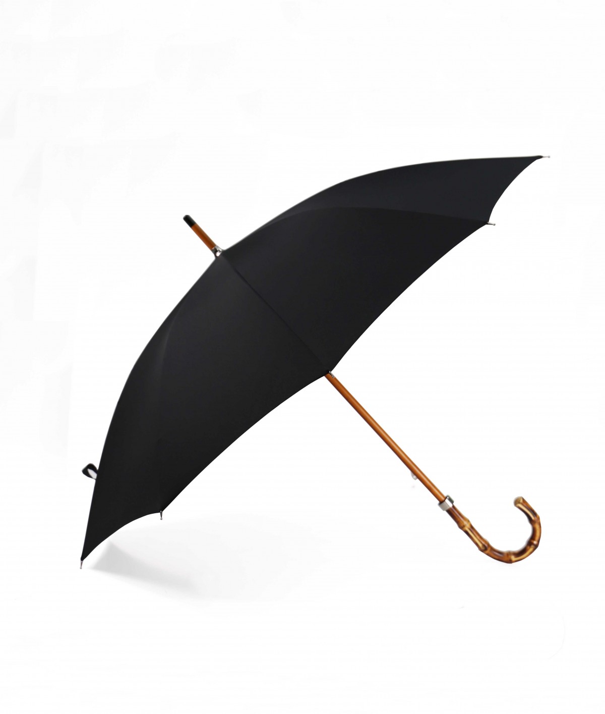 → "The exotic" Umbrella Black - Handcrafted by the French Umbrellas Manufacturer Maison Pierre Vaux