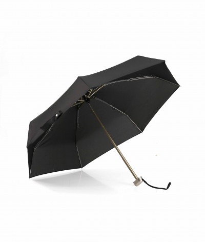 → Parapluie "Le P'tit Pocket"  Noir - Micro Plat manuel est un mini parapluie Pliant Pratique et Léger