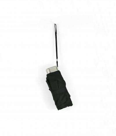 →  "The Little Pocket" Umbrella - Micro manual flat umbrella - Black - Made in  France