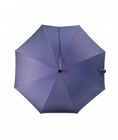 → Parapluie Le "Denim 02 - Bandouliere" - Parapluie Long en tissu jean's - Made In France - Maison Pierre Vaux