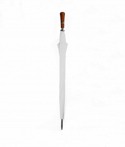 → "The Golf" Umbrella - Manual - White - Made in France by the French Umbrella Manufacturer Maison Pierre Vaux