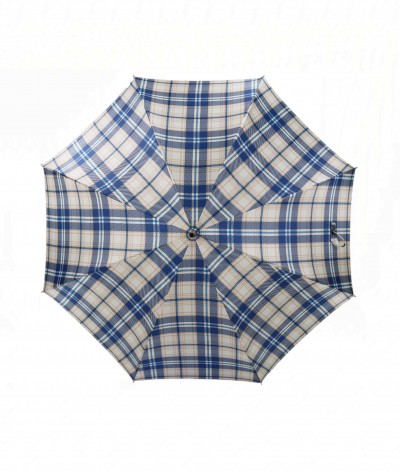 → Fancy Printed Satin Umbrella - Long Manual N°9 - Made in France by Maison Pierre Vaux French Umbrella Manufacturer