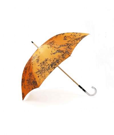 → Parapluie Satin Imprimé Fantaisie - Long Manuel N°18 - Made in France par Maison Pierre Vaux Fabricant Français de Parapluie