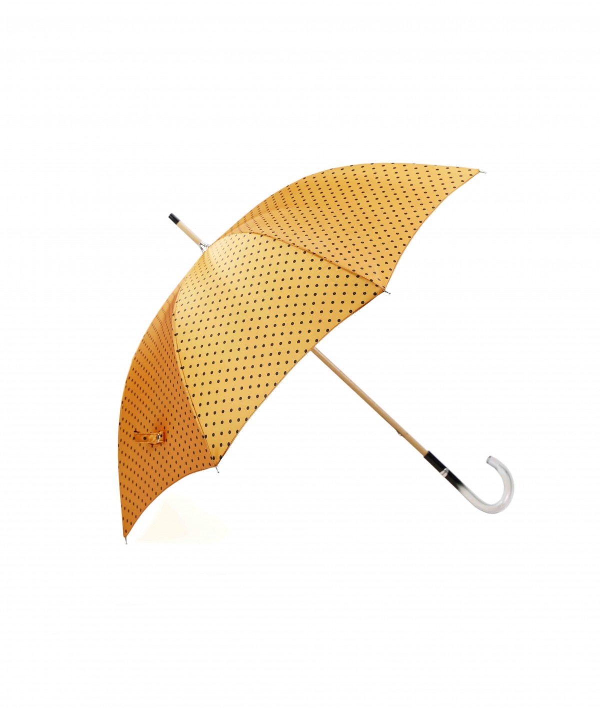 → Fancy Printed Satin Umbrella - Long Manual N°19 - Made in France by Maison Pierre Vaux French Umbrella Manufacturer