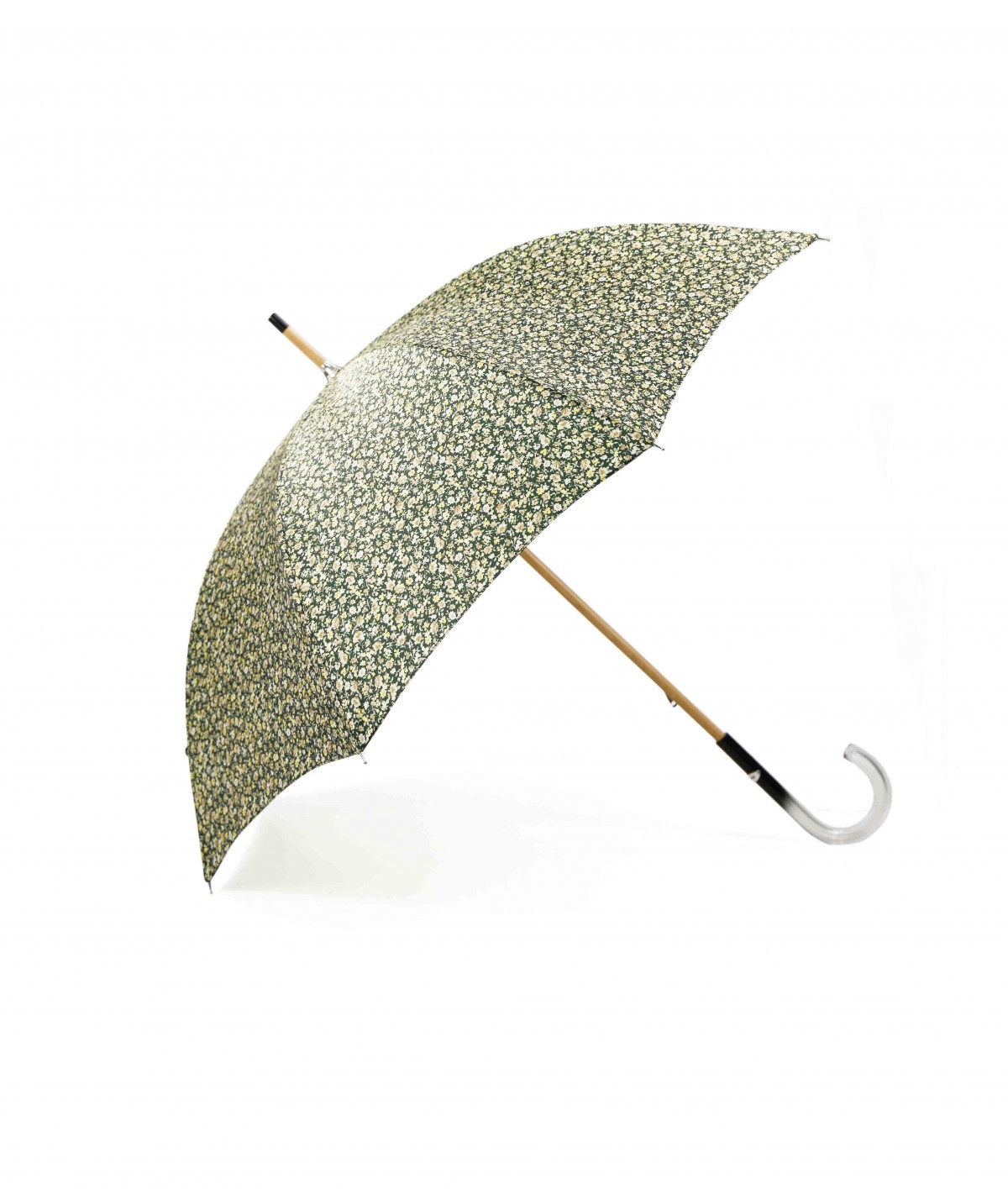 → Parapluie Satin Imprimé Fantaisie - Long Manuel N°22 - Made in France par Maison Pierre Vaux Fabricant Français de Parapluie