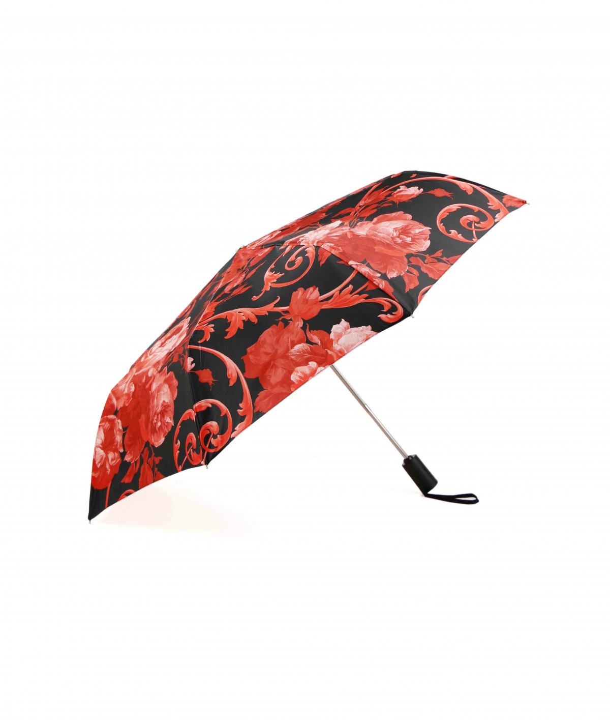 → Fancy Printed Satin Umbrella - Automatic Folding - N°20 - Made in France by Maison Pierre Vaux