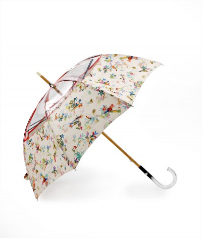 → "The 2-Fabrics" umbrella N°2 - Long Manual - traditionally made in France in the Jura workshop of Maison Pierre Vaux