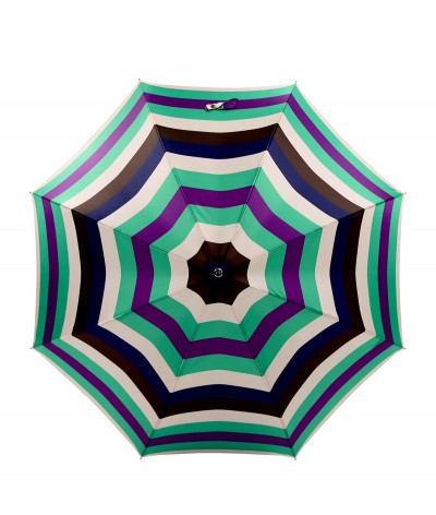 → Parapluie Satin Imprimé Fantaisie - Long Manuel N°3 - Made in France par Maison Pierre Vaux Fabricant Français de Parapluie
