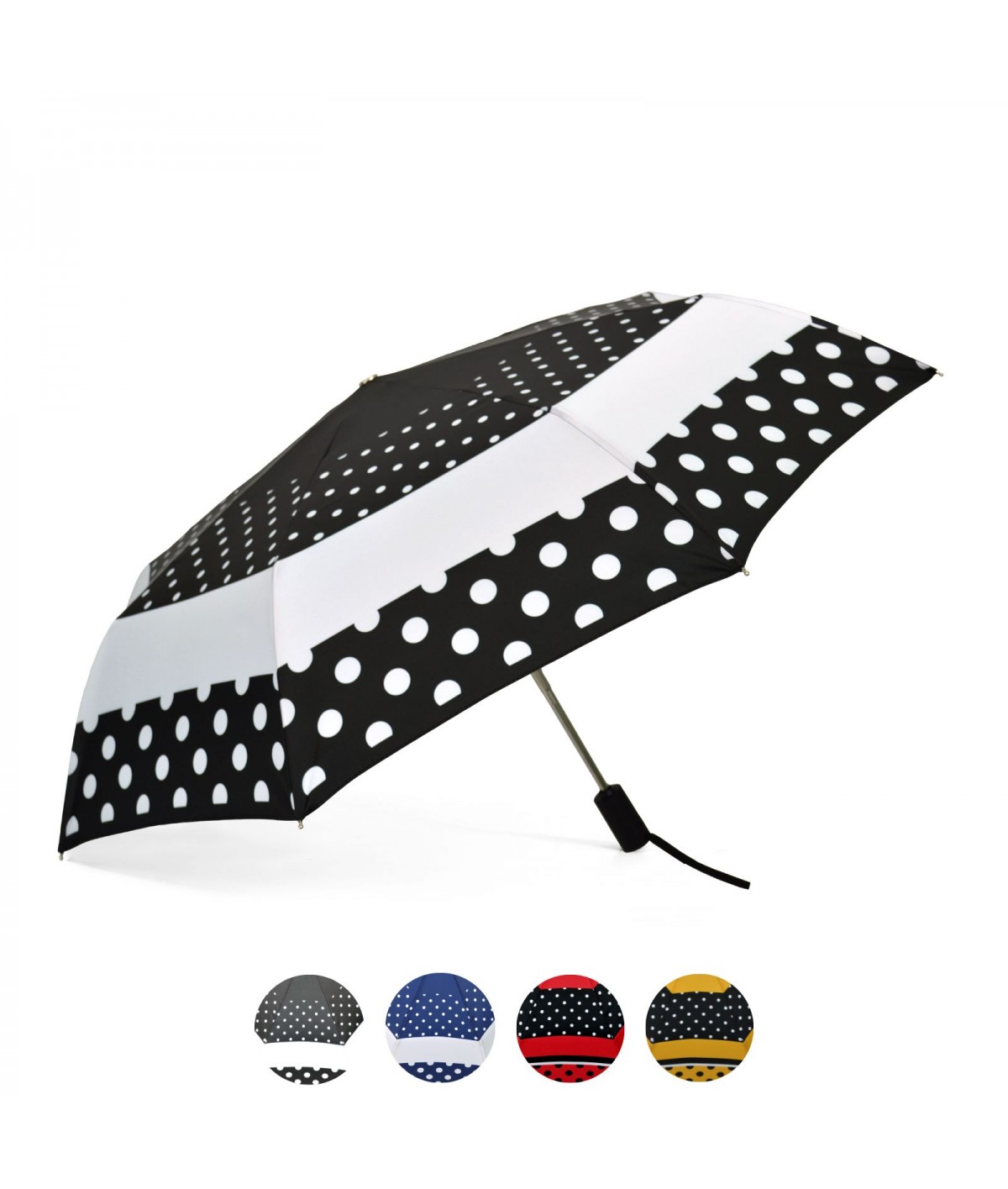 → Parapluie "Mini Automatique" -Poie fantaisie - Parapluie Pliant automatique résistant au Vent, Pratique et Léger