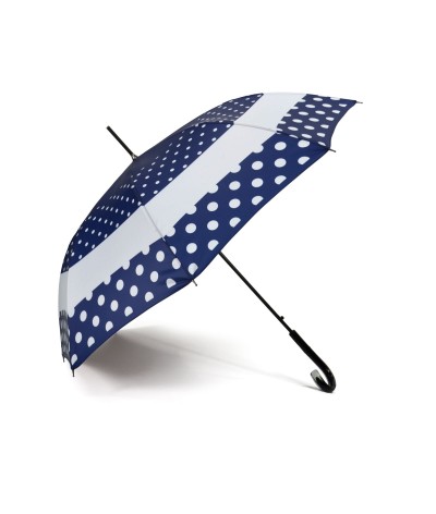 → Parapluie "Long Automatique" - Pois Fantaisie - Parapluie Long automatique résistant et design