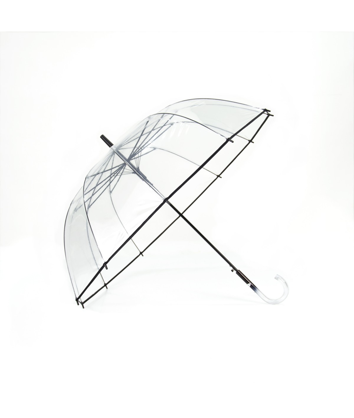 →  Parapluie "Transparent 12 PANS " - Noir - Parapluie Made in France par Maison Pierre Vaux