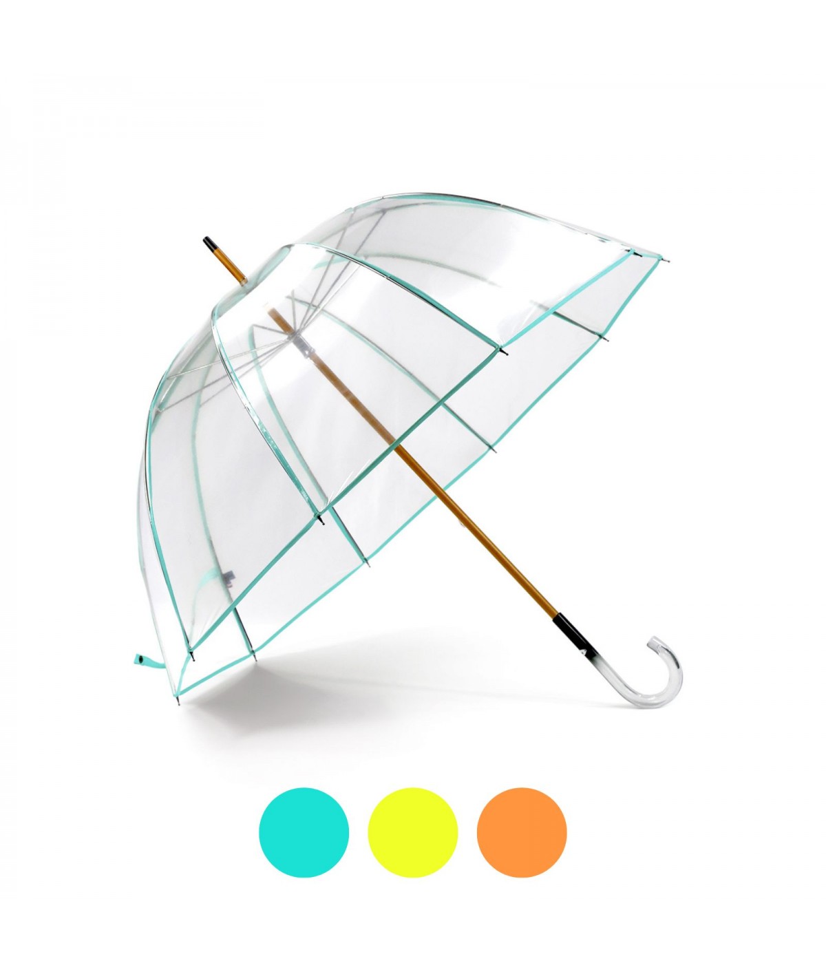 →  Parapluie "Cloche Transparent" - Fluo - Couleur Parapluie Made in France par Maison Pierre Vaux