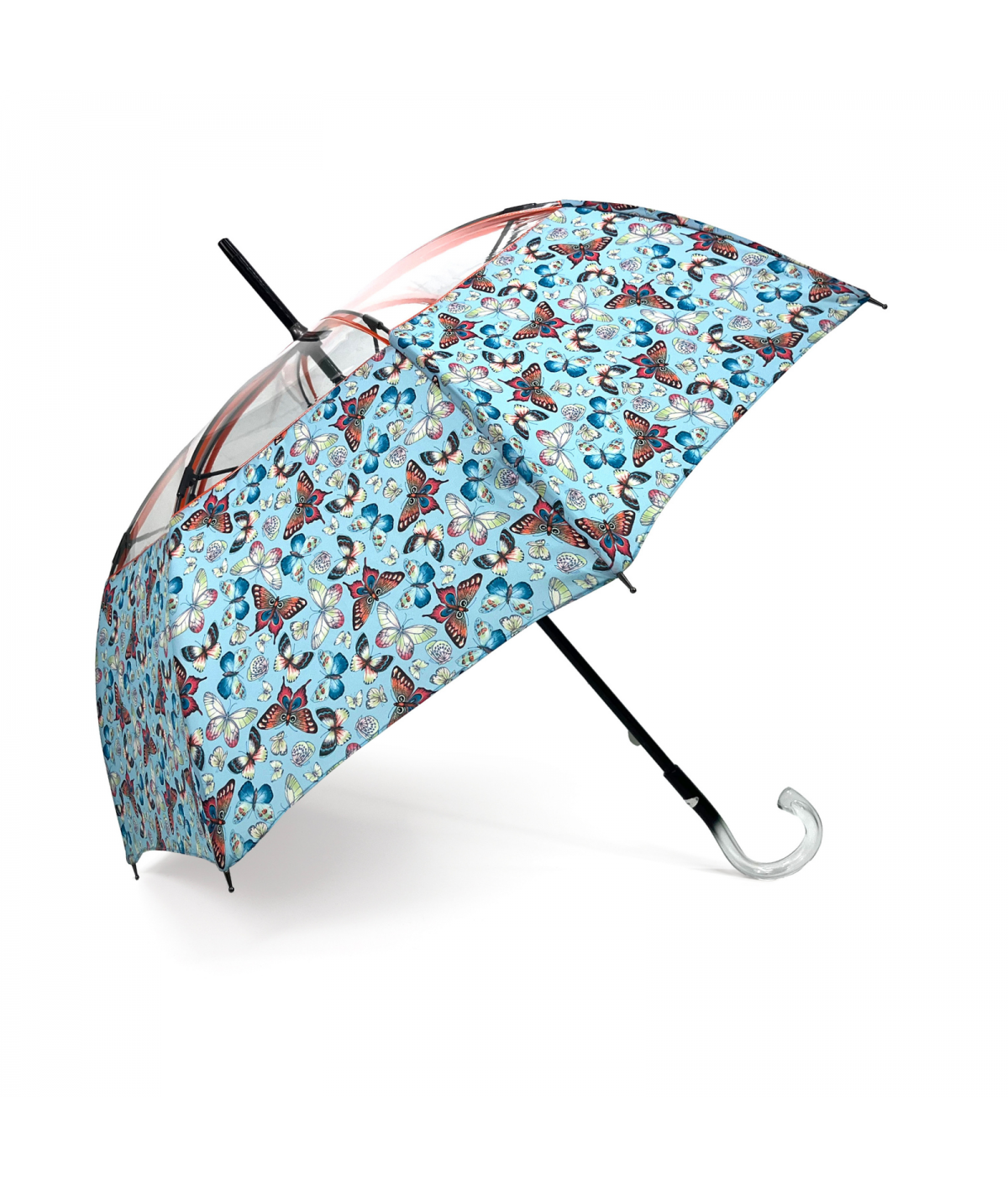 Parapluie Enfant Real Madrid - Bulle Transparente 48 Cm - Produit Officiel - Multicolore